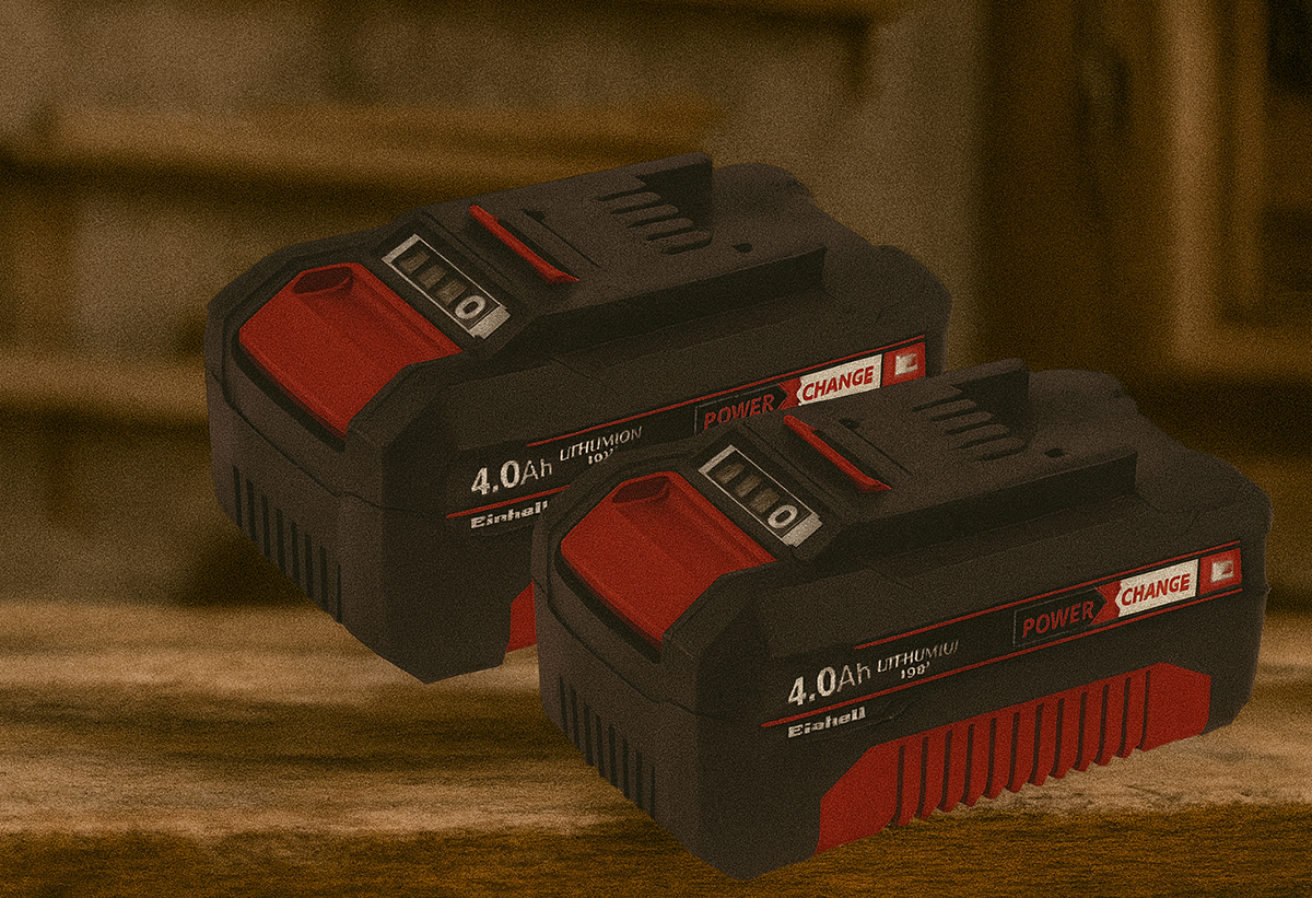 Απεικονίζεται η μπαταρία πάνω σε πάγκο εργαστηρίου.